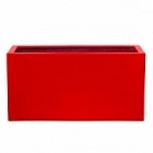 Кашпо Pottery Pots Fiberstone glossy red, красного цвета jort M размер Длина — 100 см