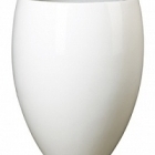 Кашпо Pottery Pots Fiberstone glossy white, белого цвета bond M размер  Диаметр — 485 см