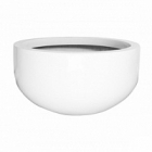 Кашпо Pottery Pots Fiberstone glossy white, белого цвета city bowl S размер  Диаметр — 92 см