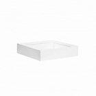 Кашпо Pottery Pots Fiberstone glossy white, белого цвета jack S размер Длина — 40 см