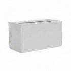 Кашпо Pottery Pots Fiberstone glossy white, белого цвета jort L размер Длина — 30 см