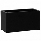 Кашпо Pottery Pots Fiberstone mini matt black, чёрного цвета jort XS размер Длина — 30 см