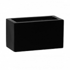 Кашпо Pottery Pots Fiberstone mini matt black, чёрного цвета jort xxs Длина — 20 см