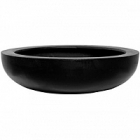 Кашпо Pottery Pots Fiberstone monique black, чёрного цвета L размер  Диаметр — 43 см