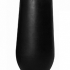 Кашпо Pottery Pots Fiberstone nax L размер black, чёрного цвета  Диаметр — 50 см
