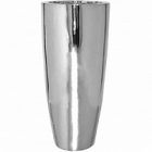 Кашпо Pottery Pots Fiberstone platinum под цвет серебра dax XL размер  Диаметр — 47 см