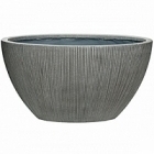 Кашпо Pottery Pots Fiberstone ridged dark grey, серого цвета drax XL размер Длина — 67 см