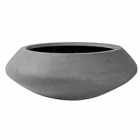 Кашпо Pottery Pots Fiberstone tara grey, серого цвета L размер  Диаметр — 80 см