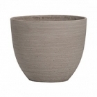 Кашпо Pottery Pots Refined coral S размер clouded grey, серого цвета  Диаметр — 18 см