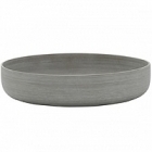 Кашпо Pottery Pots Refined eav low S размер clouded grey, серого цвета  Диаметр — 33 см
