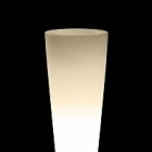 Светящееся Кашпо TeraPlast Schio Cono light outdoor 90 neutral  Диаметр — 40 см