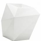 Кашпо Vondom Faz XL размер basic white, белого цвета Длина — 92 см Высота — 101 см