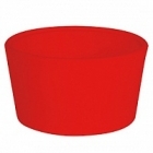 Кашпо Otium basso fp red, красного цвета Диаметр — 80 см Высота — 44 см