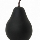Груша декоративная Pear matt black, чёрного цвета XS размер  Диаметр — 15 см Высота — 24 см