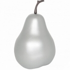 Груша декоративная Pear под цвет серебра XS размер  Диаметр — 15 см Высота — 24 см