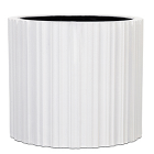 Кашпо Capi lux vase cylinder i stripes white