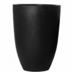 Кашпо Pottery Pots Fiberstone ben black, чёрного цвета L размер диаметр - 40 см высота - 55 см