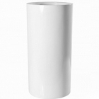 Кашпо Pottery Pots Fiberstone glossy white, белого цвета klax диаметр - 30 см высота - 60 см