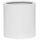 Кашпо Pottery Pots Fiberstone glossy white, белого цвета max S размер диаметр - 30 см высота - 30 см
