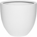 Кашпо Pottery Pots Fiberstone matt white, белого цвета jesslyn S размер диаметр - 50 см высота - 44 см