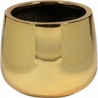 Кашпо Pottery Pots Fiberstone platinum gold, под цвет золота kevan M размер диаметр - 25 см высота - 21 см