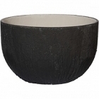 Кашпо Pottery Pots Raw ruby M размер burned black, чёрного цвета диаметр - 42 см высота - 26 см