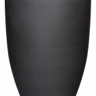 Кашпо Pottery Pots Refined ben XL размер volcano black, чёрного цвета диаметр - 52 см высота - 72 см
