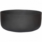 Кашпо Pottery Pots Refined eav XS размер volcano black, чёрного цвета диаметр - 27 см высота - 11.5 см