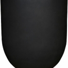Кашпо Pottery Pots Refined jumbo lex L размер volcano black, чёрного цвета диаметр - 114 см высота - 125 см