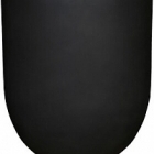 Кашпо Pottery Pots Refined jumbo lex S размер volcano black, чёрного цвета диаметр - 80 см высота - 88 см