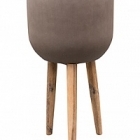 Кашпо Pottery Pots Refined retro with feet logan brown, коричнево-бурого цвета диаметр - 40 см высота - 74 см