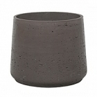 Кашпо Pottery Pots Rough patt XXL размер chocolate диаметр - 34 см высота - 28.5 см