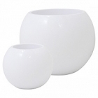 Кашпо Fleur Ami Premium globe white, белого цвета диаметр - 60 см высота - 45 см