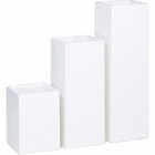 Кашпо Fleur Ami Premium tower column white, белого цвета длина - 36 см высота - 50 см