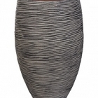 Кашпо Capi Nature rib nl vase vase elegant deLuxe anthracite, цвет антрацит диаметр - 45 см высота - 72 см