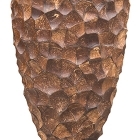 Кашпо Nieuwkoop Tunda partner coconut shell brown, коричнево-бурого цвета