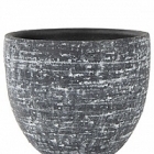 Кашпо Nieuwkoop Indoor pottery pot karlijn anthracite, цвет антрацит (per 6 pcs.) диаметр - 18 см высота - 16 см