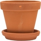 Кашпо Nieuwkoop Terra cotta, терракотового цвета wall pot + поддон диаметр - 13 см высота - 13 см