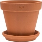 Кашпо Nieuwkoop Terra cotta, терракотового цвета wall pot + поддон диаметр - 19 см высота - 17 см