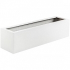 Кашпо Nieuwkoop Argento balcony box shiny white, белого цвета длина - 80 см высота - 20 см