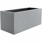 Кашпо Nieuwkoop Argento box natural grey, серого цвета длина - 120 см высота - 50 см