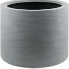 Кашпо Nieuwkoop Argento cylinder natural grey, серого цвета диаметр - 48 см высота - 30 см