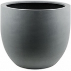 Кашпо Nieuwkoop Argento egg pot natural grey, серого цвета диаметр - 36 см высота - 31 см