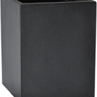 Кашпо Nieuwkoop Basic cube dark grey, серого цвета длина - 15 см высота - 20 см
