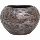 Кашпо Nieuwkoop Luxe lite universe wrinkle globe bronze, бронзового цвета диаметр - 39 см высота - 27 см