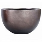 Кашпо Nieuwkoop Metallic под цвет серебра leaf bowl matt coffee диаметр - 59 см высота - 38 см