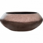 Кашпо Nieuwkoop Metallic под цвет серебра leaf bowl ufo matt coffee диаметр - 55 см высота - 22 см