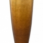 Кашпо Nieuwkoop Metallic под цвет серебра leaf partner matt honey (with технический горшок) диаметр - 40 см высота - 90 см