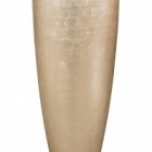 Кашпо Nieuwkoop Metallic под цвет серебра leaf partner matt light champagne (with технический горшок) диаметр - 40 см высота - 90 см
