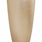 Кашпо Nieuwkoop Metallic под цвет серебра leaf partner matt light champagne (with технический горшок) диаметр - 49 см высота - 90 см